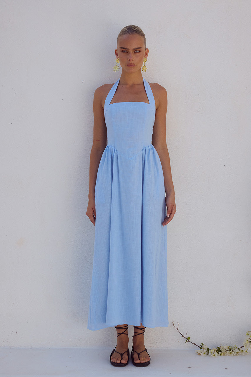 Locklea Midi Dress - Ice blue