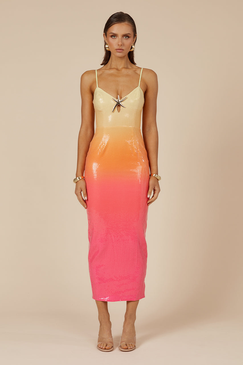 Benito Midi Dress - Tropical