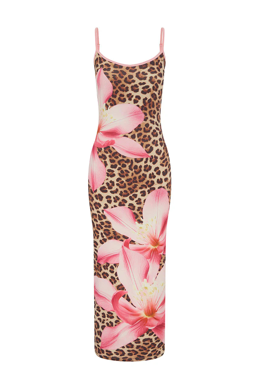 Victoria Midi Dress - Bimini Pink