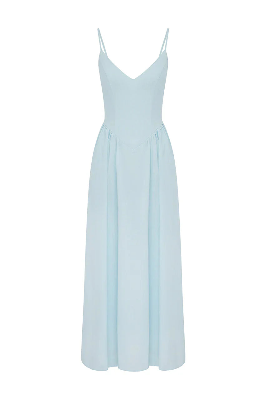 Zephy Maxi Dress - Sky Blue